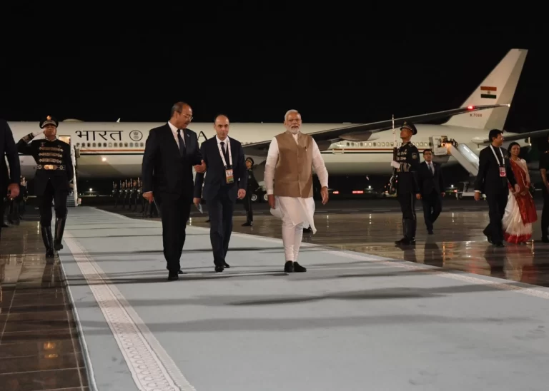 PM Modi Landed in Samarkand to take part in the SCO Summit