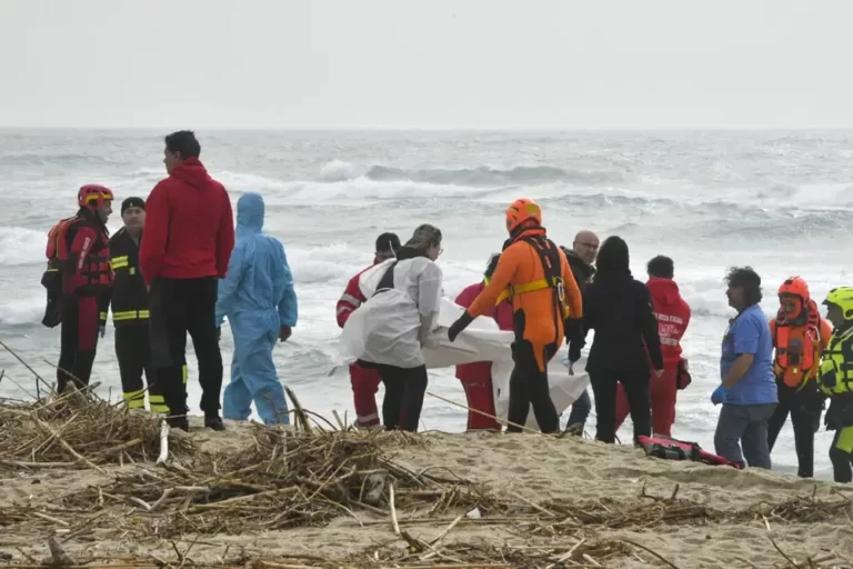 Migrant boat breaks apart off Italy; 45 dead, 80 survive