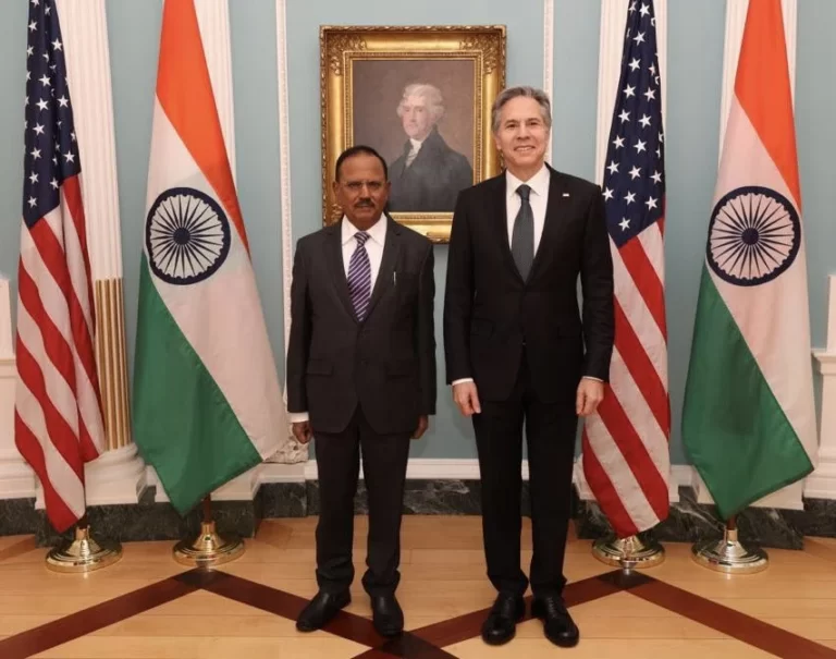 US Secretary of State Antony Blinken met NSA Ajit Doval, Cooperation with India to address global challenges