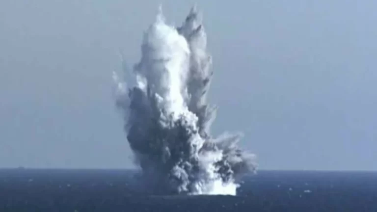 North Korea claims ‘radioactive tsunami’ weapon test at sea