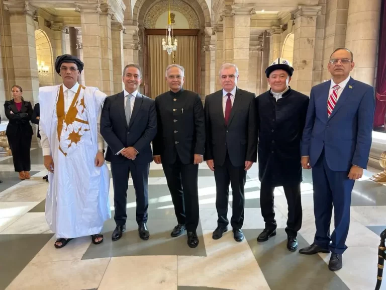President Murmu accepts credentials from envoys of five nations