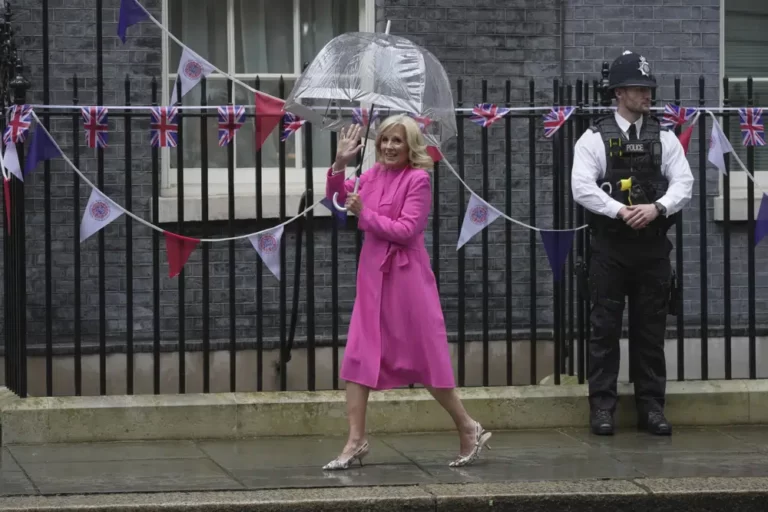 Jill Biden in UK for King Charles’ coronation, visits No. 10