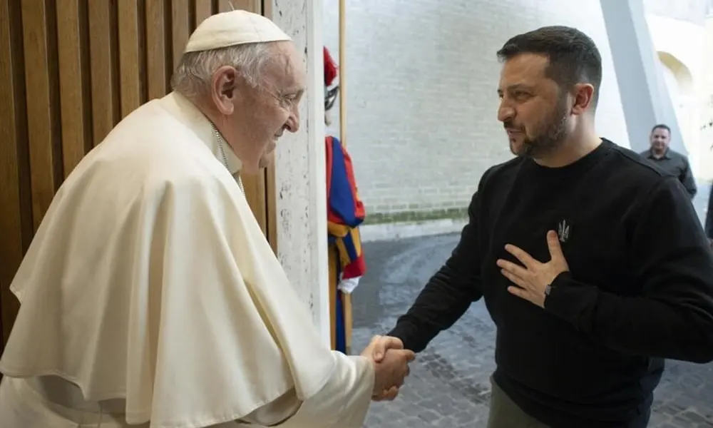 Zelensky thanked pope