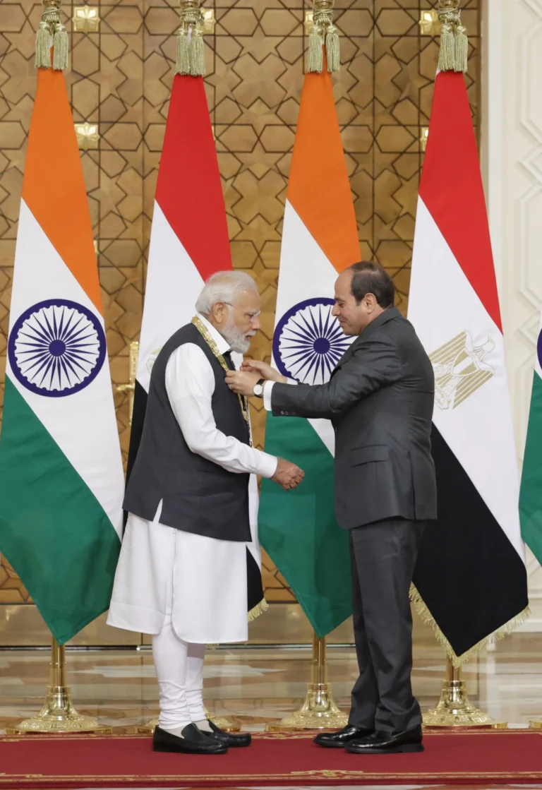 PM Modi conferred with Egypt’s highest state honour ‘Order of the Nile’ award