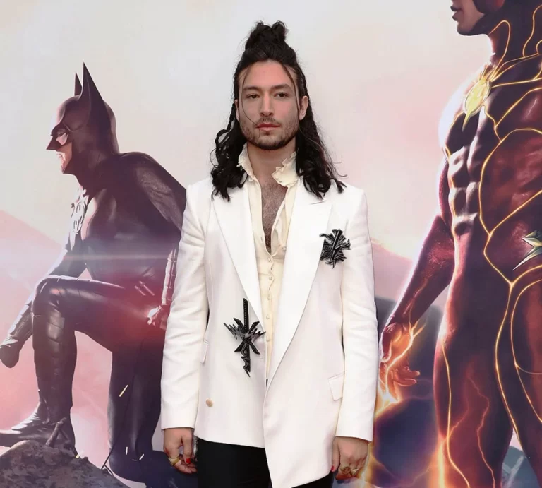 Ezra Miller makes first public appearance since offscreen controversies at The Flash premiere
