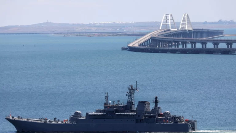 Ukraine hits Russian tanker with sea drone near Crimea Bridge