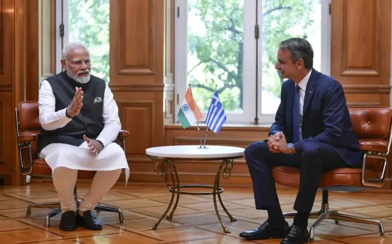India’s PM Modi visits Greece, the first visit to the country by an Indian prime minister in 40 years