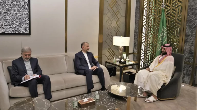 Iran’s FM Hossein Amir-Abdollahian visits Saudi Arabia’s powerful crown prince as tensions between rivals ease