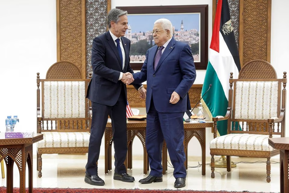 Blinken meets Palestinian leader Mahmoud Abbas