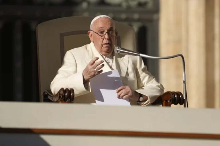 Pope Francis meets at Vatican with relatives of Israeli hostages and Palestinians living in Gaza