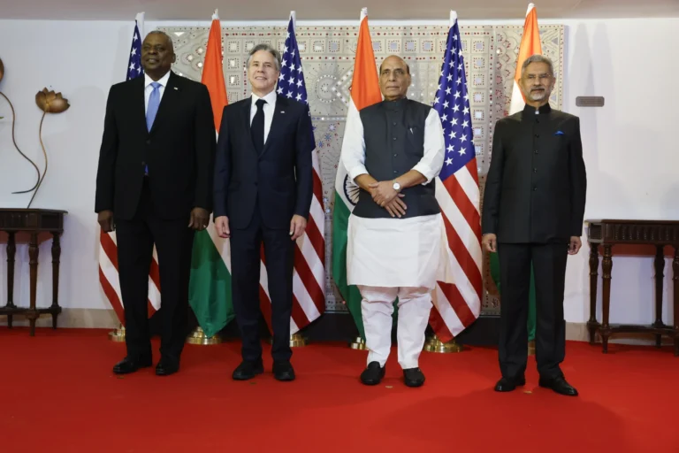 US and India reaffirm security ties as their top diplomats and defense officials hold talks
