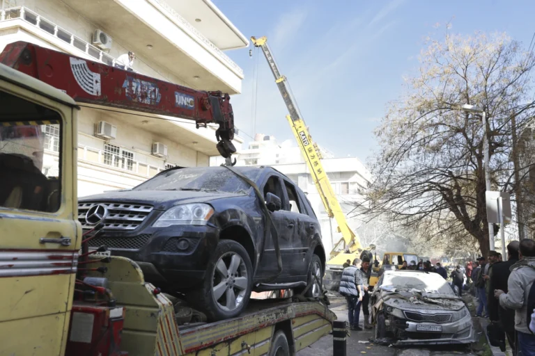 An Israeli airstrike on the Syrian capital killed at least 4 Iranian advisers, officials say