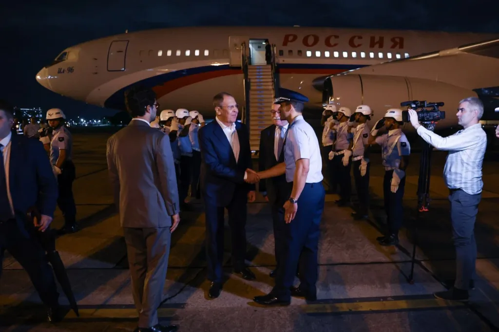 Russia’s Foreign Minister Sergey Lavrov has landed in Brazil to participate in the G20 Foreign Ministers’ Meeting. Photo: MFA Russia