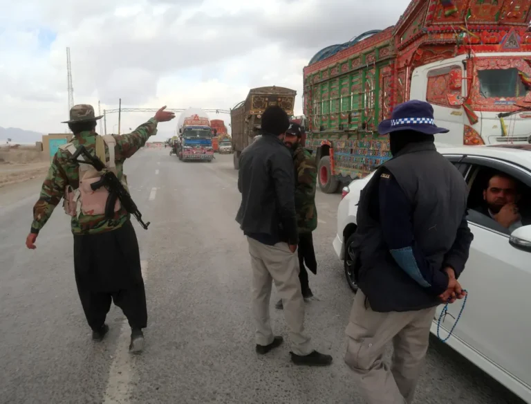 Ten police officers were killed in a militant assault in Pakistan