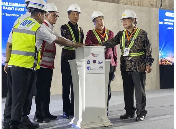 Indonesia starts construction of new rapid train line with Japan aid