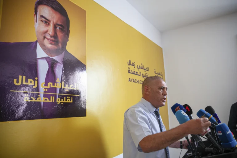 A Tunisian presidential candidate sentenced to 20 months vows to campaign from prison