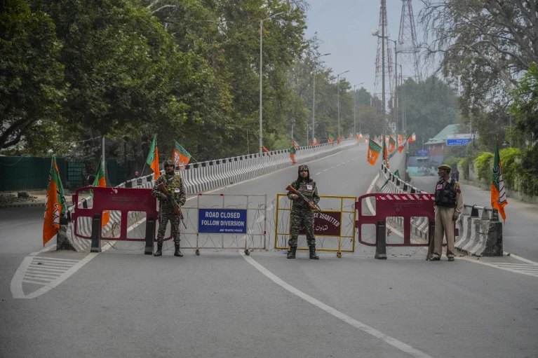 Modi visits Indian-administered Kashmir on local election campaign amid massive security