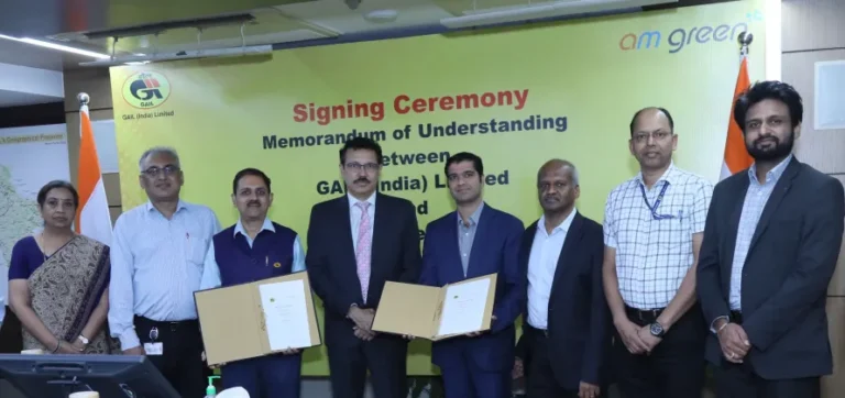 India’s GAIL and AM Green Sign MoU to Develop 2.5 GW Renewable Energy Projects and Green Chemistry Initiatives