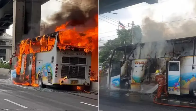 School Bus Catches Fire in Thailand, 25 Students Feared Dead
