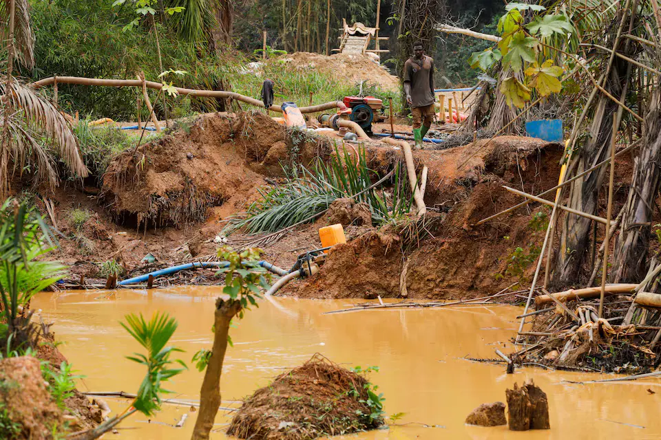 Ghana's wildcat gold mining booms, poisoning people and nature