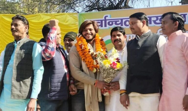 Independent candidate Saurabh Gupta is receiving support from the Purvanchal community