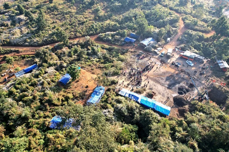 At least nine miners are trapped inside a coal mine in Assam, a state in northeastern India