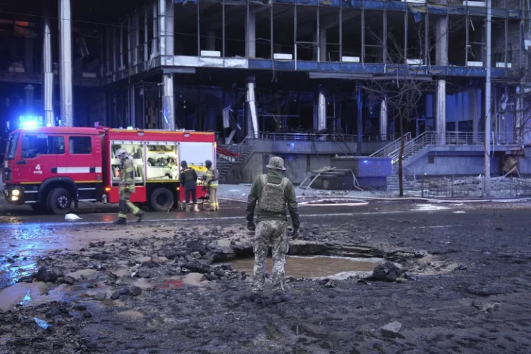 Russian attack kills at least 3 in Kyiv as Ukrainian drone strikes set Russian fuel stores alight