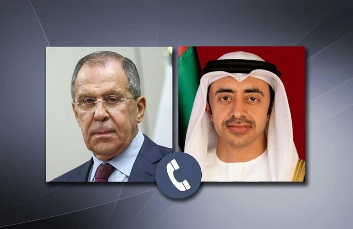 Russia, UAE Foreign Ministers Discuss Regional Developments and Strengthening Bilateral Ties