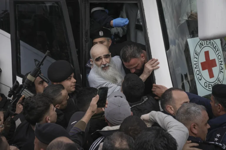 Today, Hamas releases three hostages as Israel begins freeing Palestinian prisoners