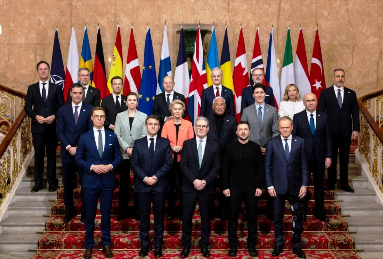 European leaders arrive in London for Ukraine summit
