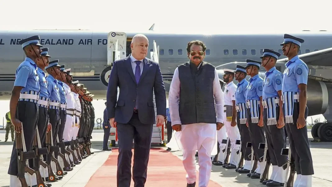 New Zealand PM Christopher Luxon Arrives in India for 5-Day Visit to Attend Raisina Dialogue