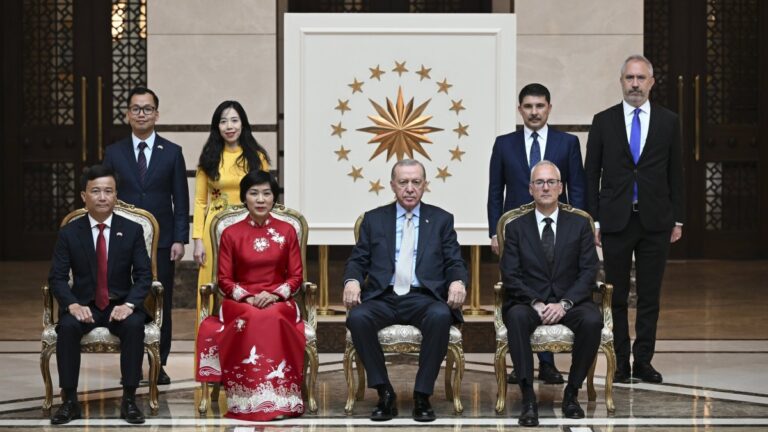 President Erdoğan Receives New Ambassadors from Five Countries at Presidential Complex