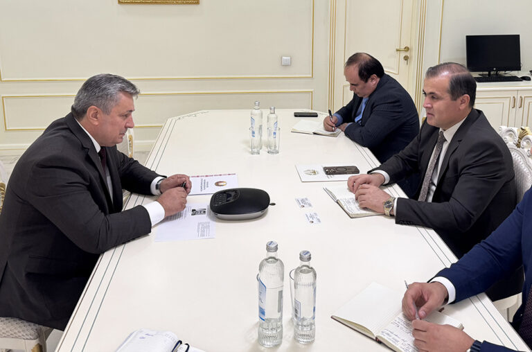 Belarus Ambassador V. Denisenko holds talks with Tajikistan’s Investment Committee Chairman