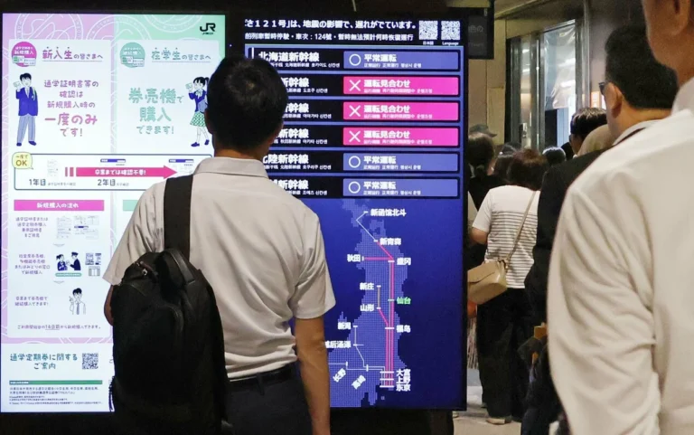 Over 10 injured as M7.2 quake hits northeastern Japan, traffic disrupted