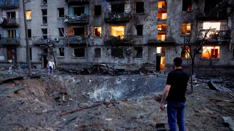 Russian attack on Kyiv leaves 20 dead as Ukraine targets Russian oil sector