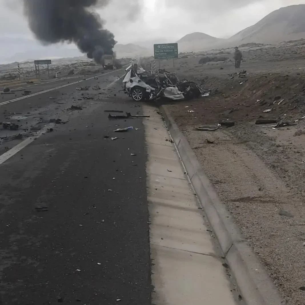 5 killed in head-on collision between SUV and car in southern Peru’s Ica region