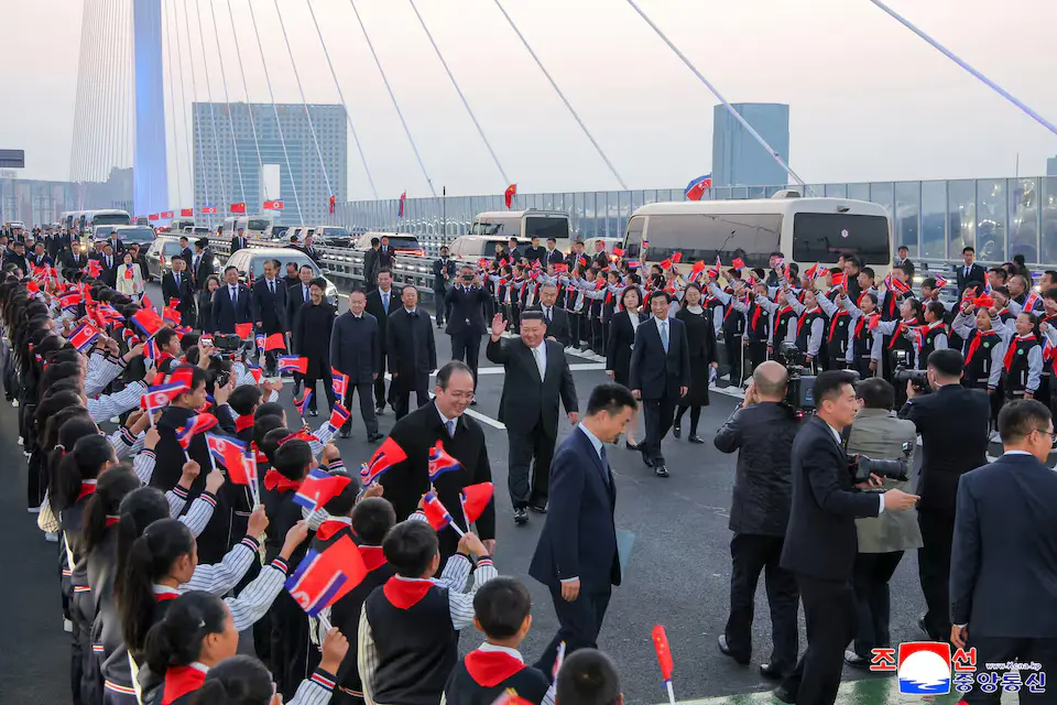 Kim Jong-un returns from China after war memorial visit